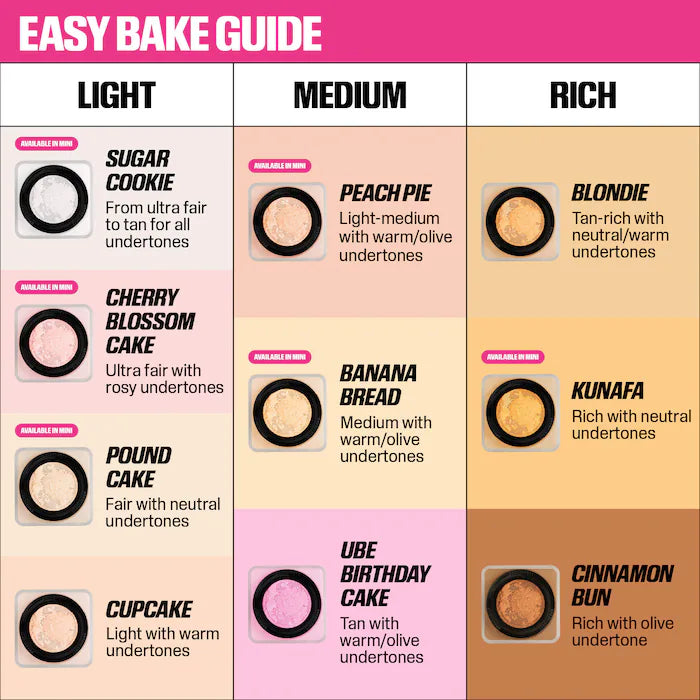 HUDA BEAUTY
Mini Easy Bake Loose Baking & Setting Powder - Pound Cake