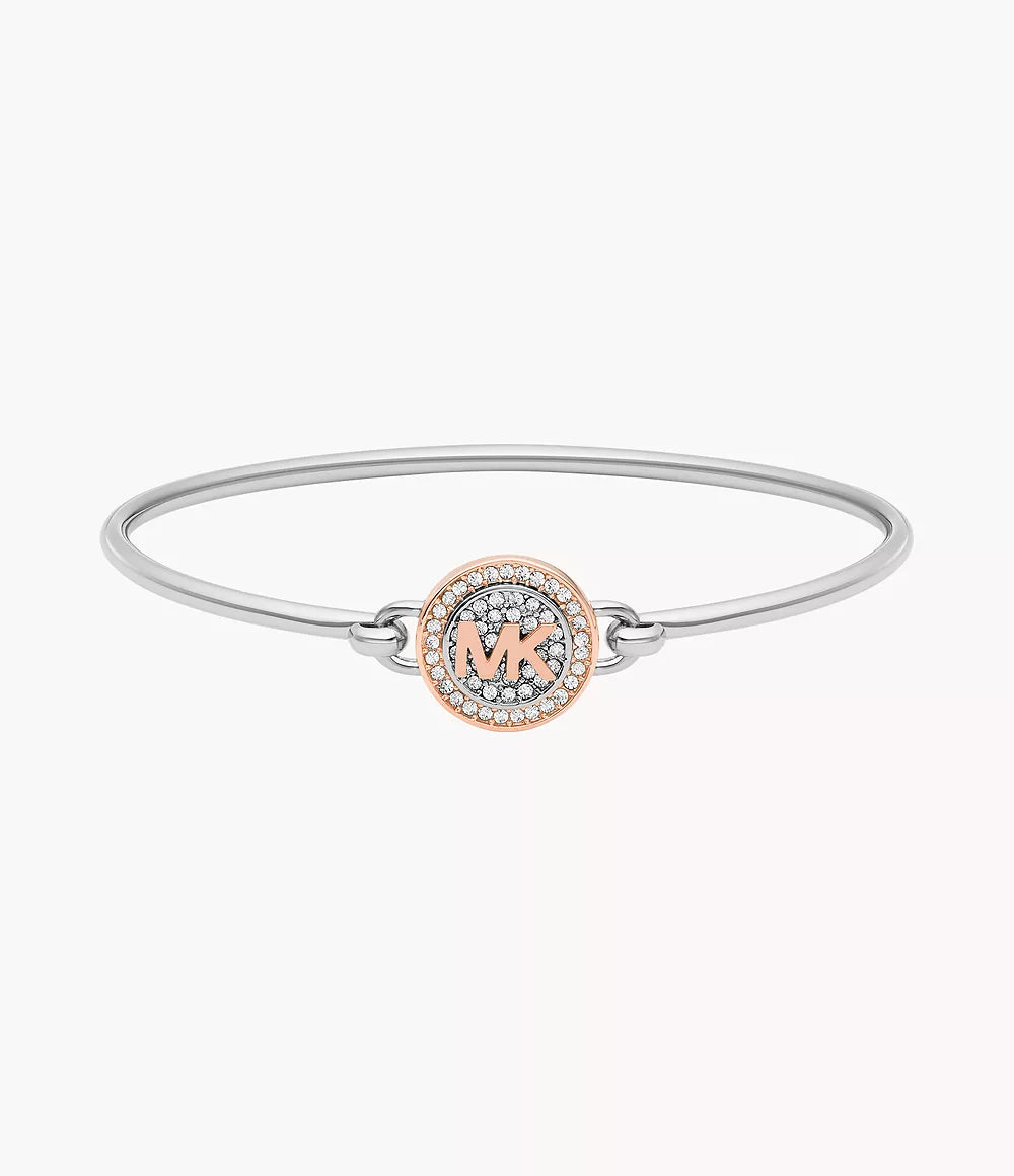 Michael Kors Two-Tone Brass Earrings and Bracelet Set