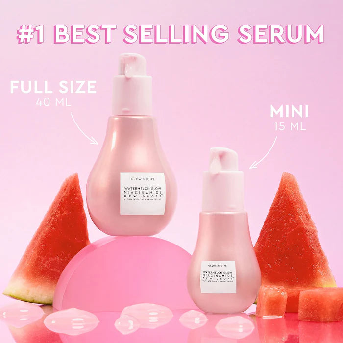 Glow Recipe
Watermelon Glow Niacinamide Dew Drops Serum 15ml