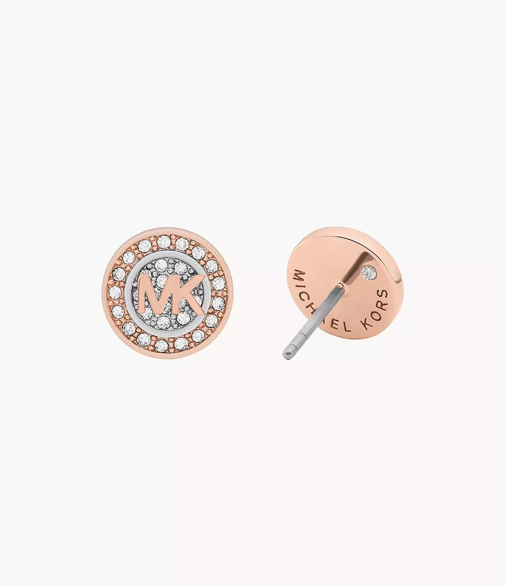 Michael Kors Two-Tone Brass Earrings and Bracelet Set