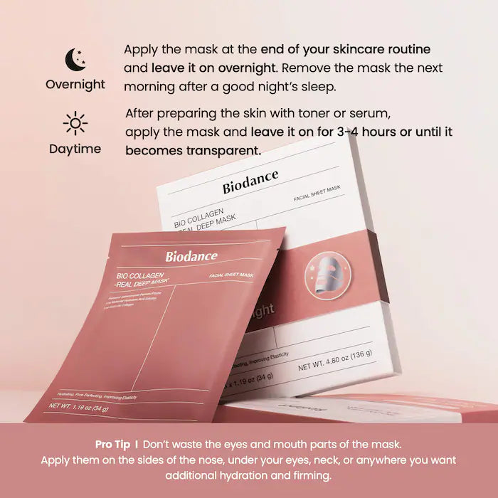 Biodance
Bio Collagen Real Deep Mask for Pore Minimizing & Firming Care