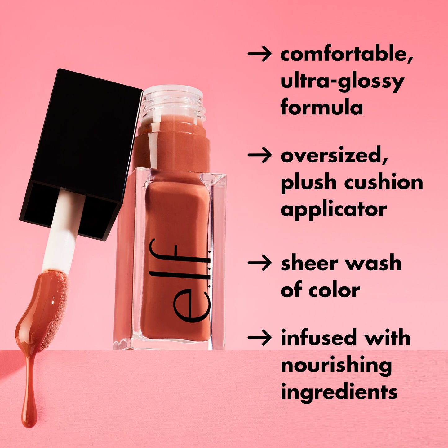Elf Glow Reviver Lip Oil - Honey Talks