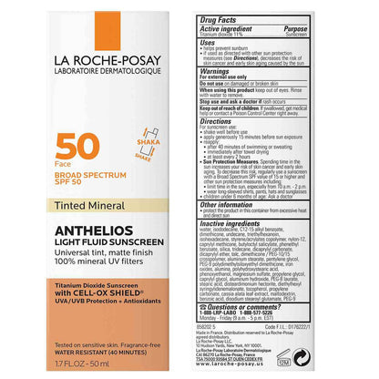 La Roche Posay ANTHELIOS MINERAL TINTED SUNSCREEN FOR FACE WITH SPF 50