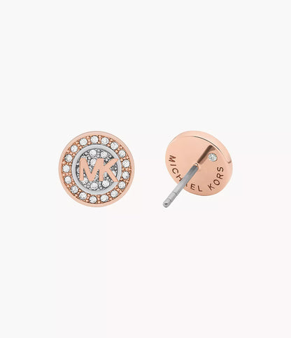 Michael Kors Two-Tone Brass Earrings and Bracelet Set