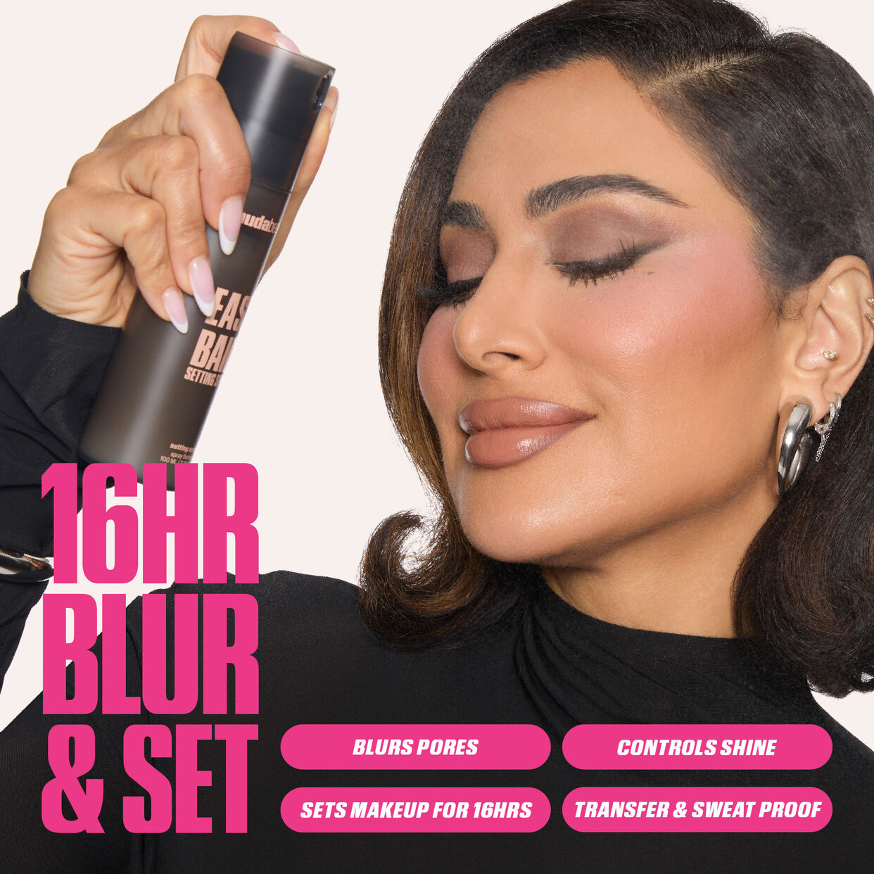 Huda Beauty Mini Easy Bake Setting Spray with 16-Hour Wear