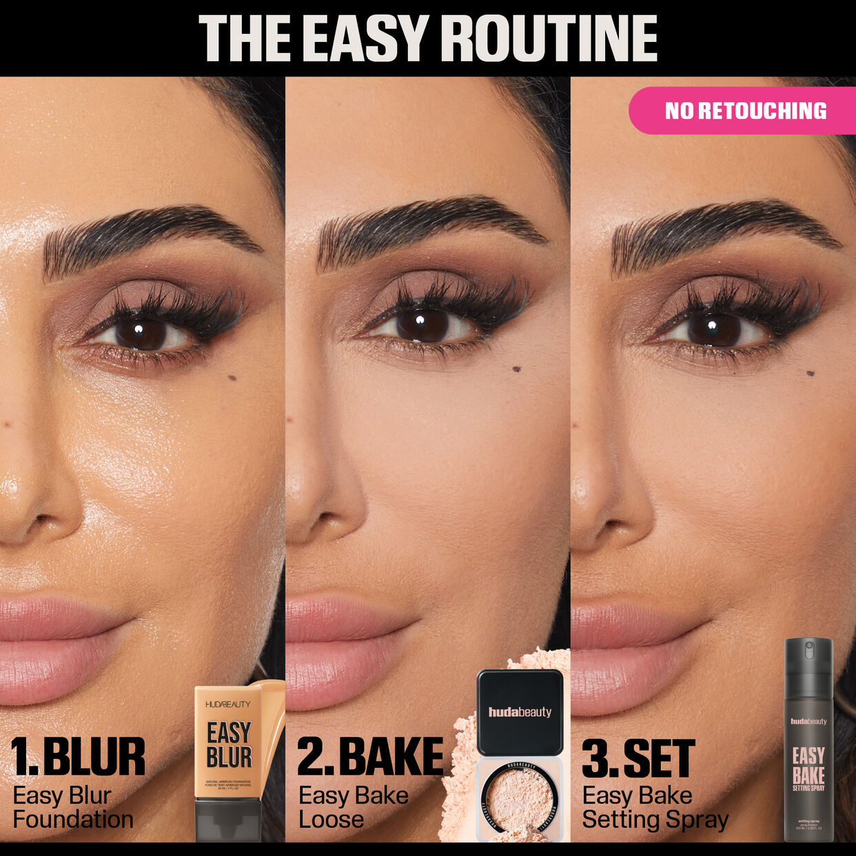 Huda Beauty Mini Easy Bake Setting Spray with 16-Hour Wear
