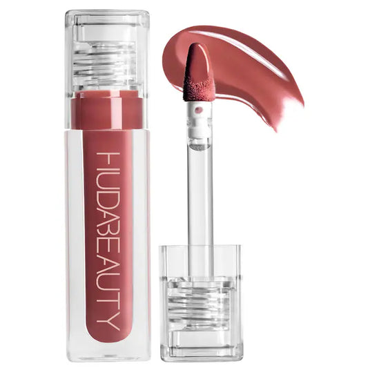 HUDA BEAUTY 
Faux Filler Shiny Non-Sticky Lip Gloss - Bombshell