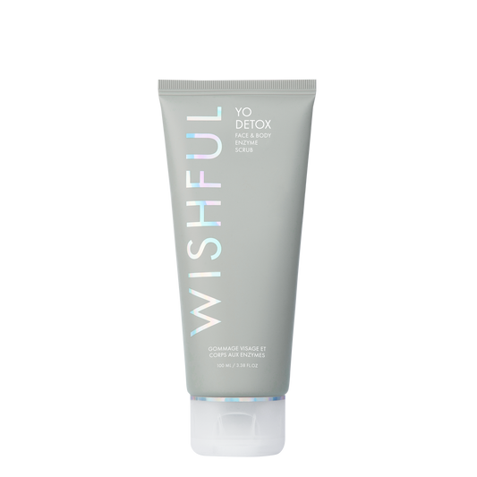 Wishful Yo Detox Charcoal Face & Body Enzyme Scrub 100ml